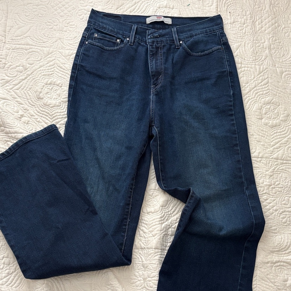 Levi's Dark Blue Straight Leg Women's Jeans